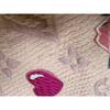Used LOUIS VUITTON scarf pink heart rose