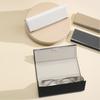 Large Capacity Folded Eyeglasses Sleeve Flocking Inside Sunglasses Storage Box Hard Glasses Case
