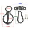 Stainless Steel Horse Rope Tie Ring Rope Release Device Set For Equestrian Needs
