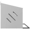 Chicken Nest Box with 2 Compartments Galvanized Silver Metal