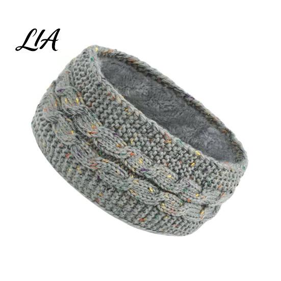 Warm Ear Protection for Winter Headbands Women, Thickened Knitted Warmers, Cold Outdoor Sports Running Muffs Weather Fleece Lined Hairband Skiing Yoga
