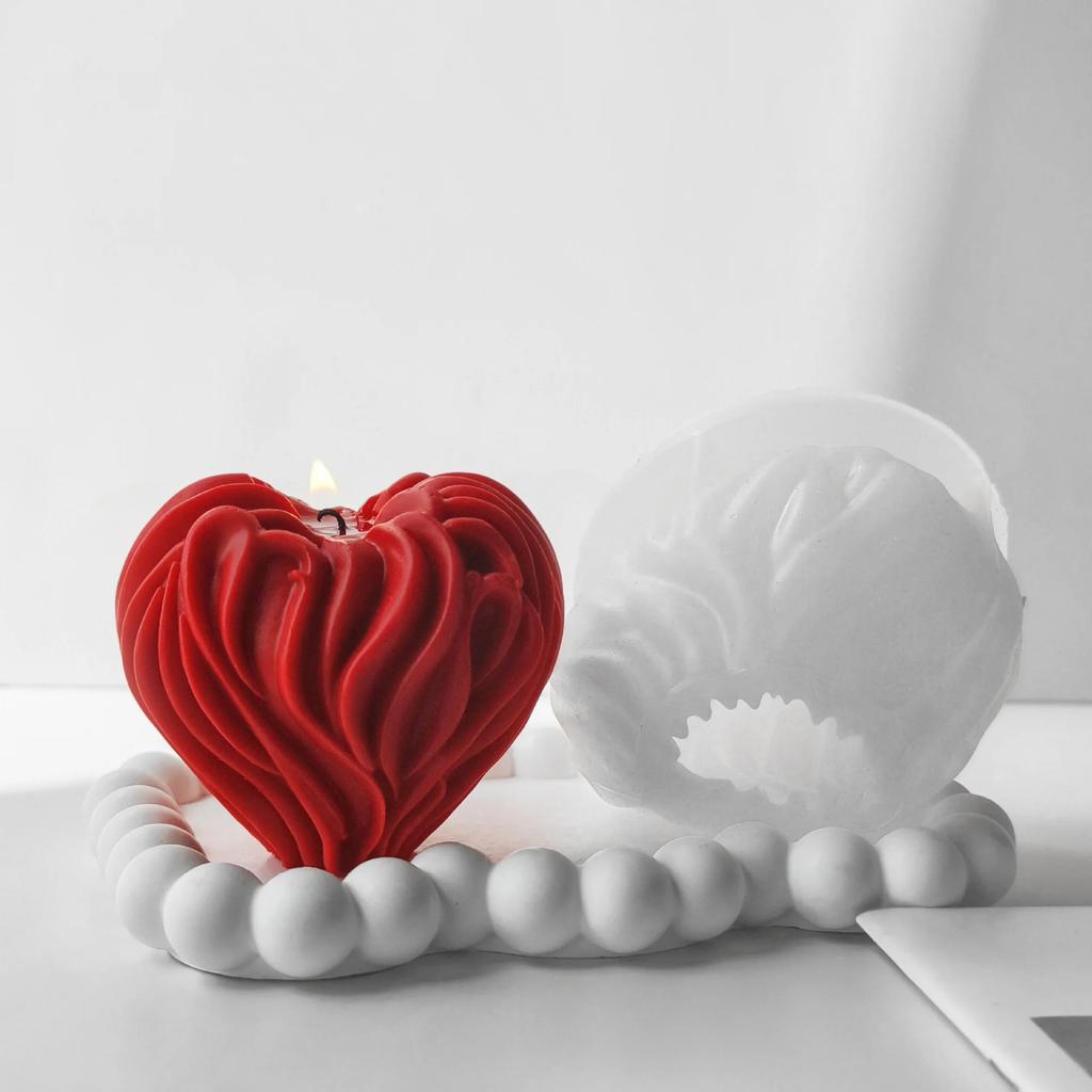 Любовь свеча ручной работы подарок смола гипс форма DIY изготовление свечей День святого Валентина в форме сердца ароматическая свеча изготовление силиконовый cand