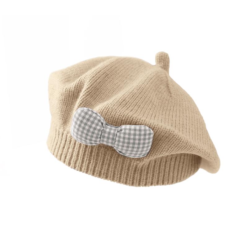 Детский берет, детская шапка, милый и супер милый, осенне-зимний, стильный корейский стиль для девочки, вязаная шерстяная шляпа художника