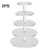 SW 3/4/5/6-уровневая подставка для торта, прозрачный стеклянный поднос, стеллаж для украшения, инструмент