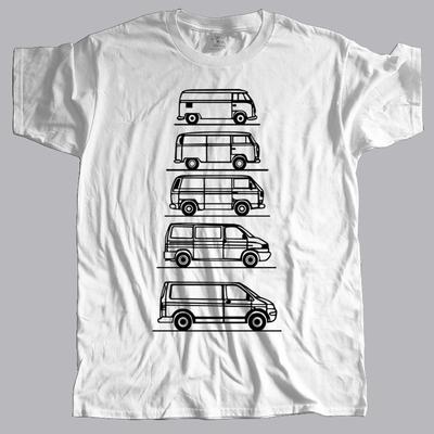 Женская летняя футболка Топы Транспортеры Кемперы Под прикрытием Футболка T4 Tag Van Подарок для отца футболка Свободный стиль Топы