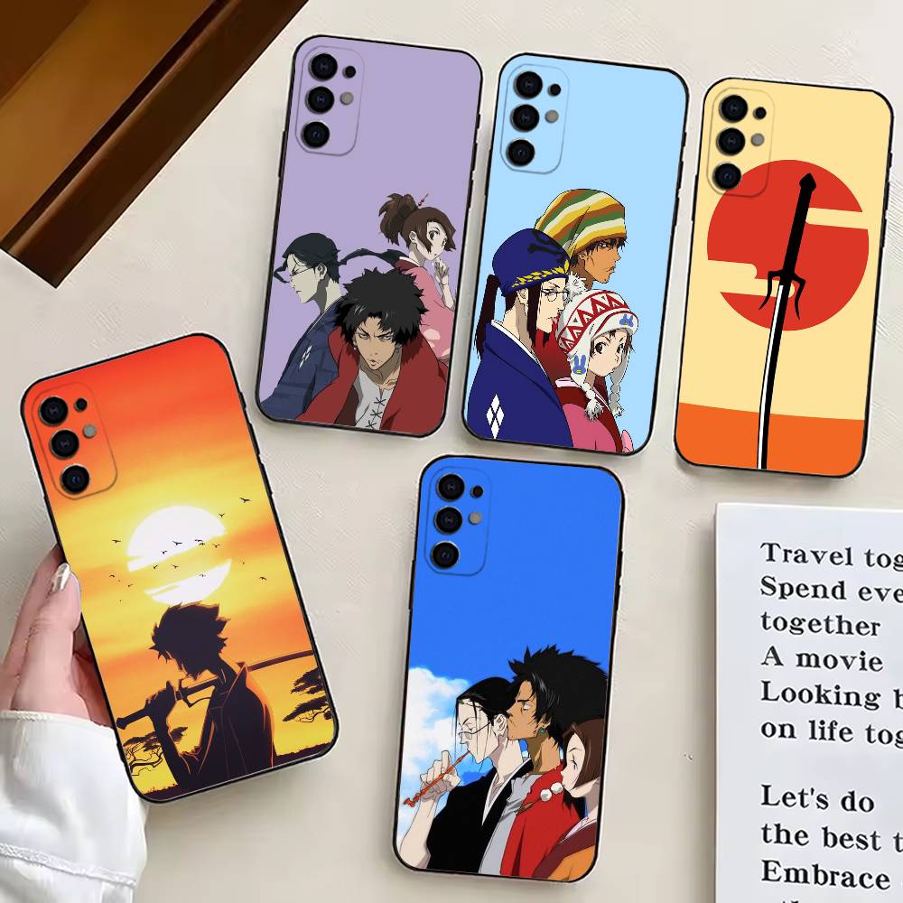 S-Samurais C-Champloo-SC-ES Чехол для телефона Черный Силиконовый Мягкий Для Samsung S25,S24,S21,S22,S23,S30,Ultra,S20,Plus,Fe,Lite