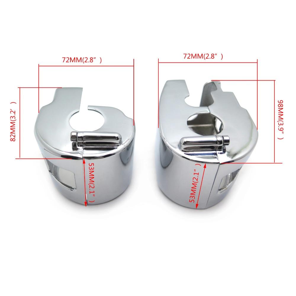 For Motorcycle 2003-2009 Yamaha XVS V-Star 1100 Classic XVS1100 2006-2010 XVS V-Star 650 CHROME Switch Housing Cover