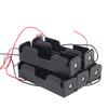 5 Pcs 18650 Rechargeable Battery 3.7V Clip Holder Box Case With Wire Lead