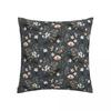 Bedroom Living Room Decor Floral Print Butterfly Pillowcase Black Raven and Summer Cover