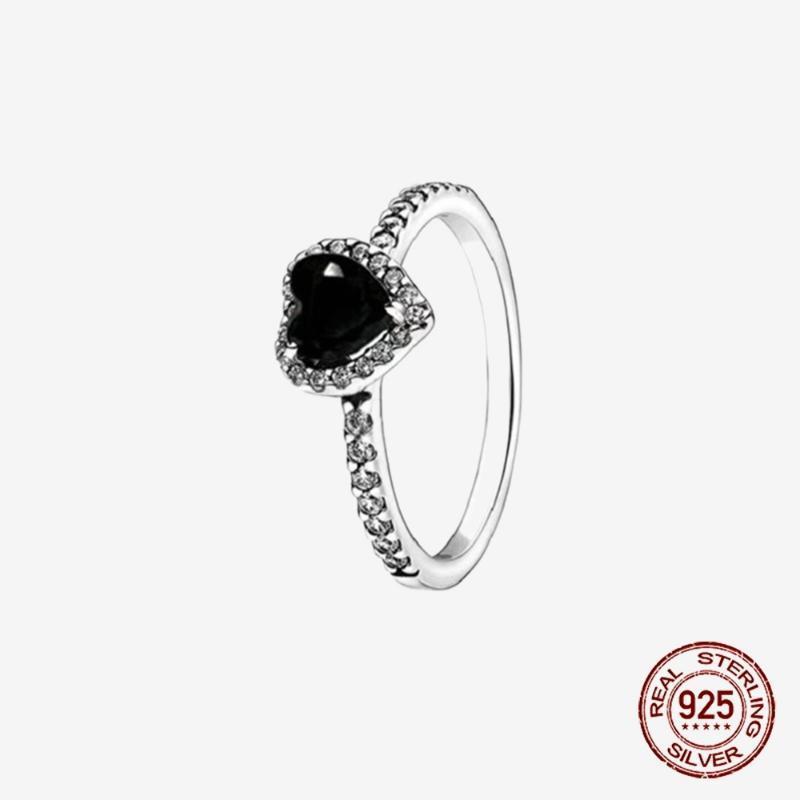 925 Sterling Silver Open Ring Style Paved Heart Butterfly Flower Colorful Gemstone Ring For Women Daily Wear Jewelry Gift 2026