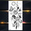 Purple Rose Jewelry Water Transfer Tattoo Stickers Women Body Chest Art Temporary Tattoo Girl Waist Bracelet Flash Tatoos Flower