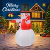 5.91FT Christmas Inflatable Toys Xmas Yard Lawn Party Decoration Hat Snowman Candy Cane Home Supplies Ornament Gift with LED Lit