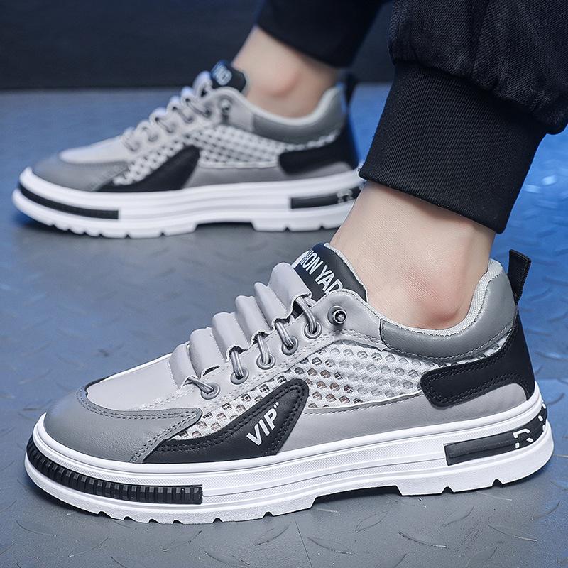 2025 осень новая мужская обувь дышащая сетка кеды мужские корейская версия обуви мужская сетчатая обувь платформа модная повседневная обувь