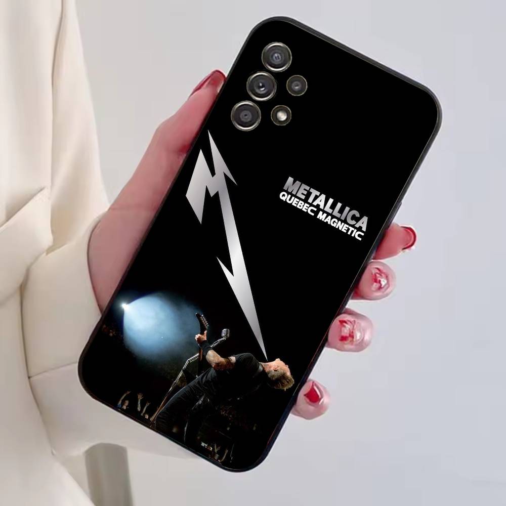 M-METALLICA Rock band Phone Case For Samsung S25,S24,S21,S22,S23,S30,Ultra,S20,Plus,Fe,Soft Silicone Black Cover