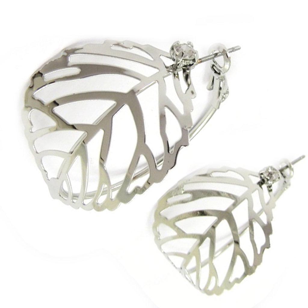 Les Trésors De Lily [L4268] — Серебряные серьги-кольца «Хореография».