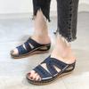 Сандалии 2024 Новые босоножки на танкетке и платформе Женская обувь Тапочки большого размера Женские