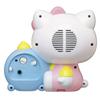 Seiko Clock Alarm Clock, Table Clock, Character Sanrio Hello Kitty, White, 184x202x118mm, JF382A