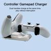 Game Controller Charger Non-slip Pads Indicator Base with Light Design Compact Wireless Charging