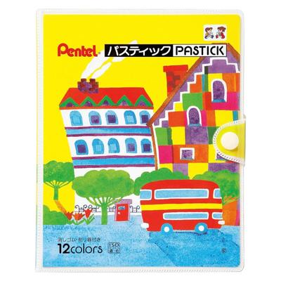 PENTEL Color восковые мелки для детей, 12 цветов