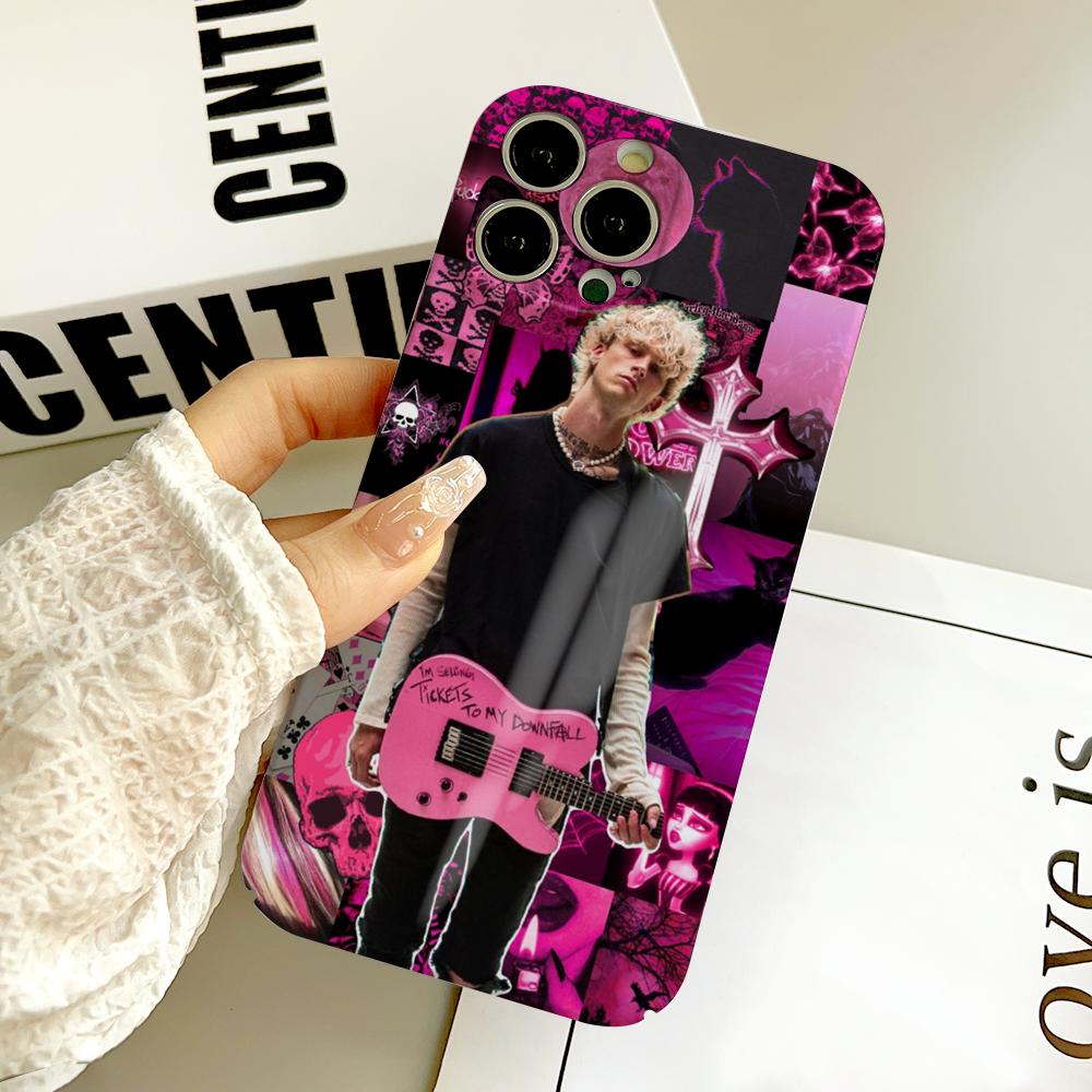 Чехол для телефона MGK M-Machine Gun Kelly FUNDA Для IPhone 16 15 14 13 12 11 Plus Pro Max Mini Точное Совпадение Отверстий Пленочные Покрытия