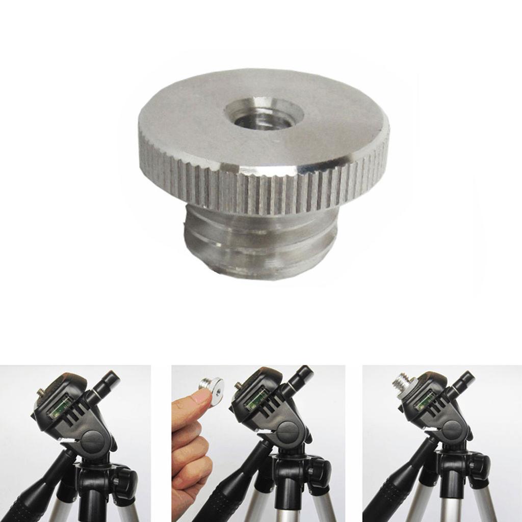Адаптер-переходник с резьбой 1/4" на 5/8" для штатива с резьбой 1/4" для лазерного уровня, дальномера, штатива-подставки 5/8" Адаптер Серебристый для штатива, камеры