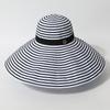 with Windproof Strap Women Striped Fisherman Hat Solid Color Sunshade Hat Summer Sun Hat  Travel