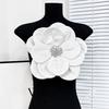 3D Flower Corsage Applique Rhinestone Decor Sweater Dress Blouse Decor DIY Stitching Patch Clothing