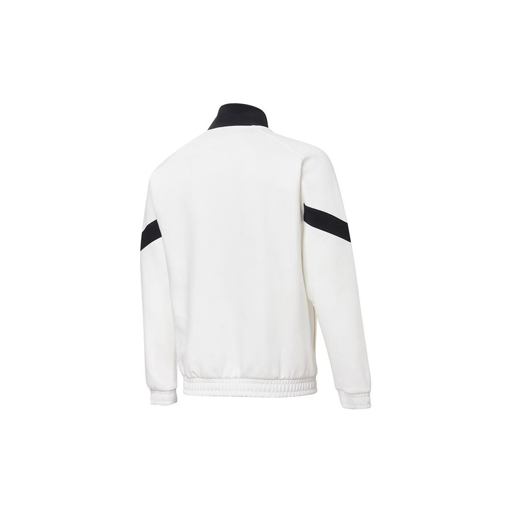 Puma Logo Color-Block Knit Stand-Collar Jacket Men Jackets White 531339-02