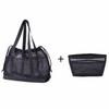 Mesh Drawstring Beach Bag Large Capacity Shopping Handbag Casual Travel Toiletry Bag
