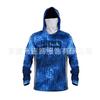 Mens Quick-Dry Fishing Shirt With UV Protection Hooded Face Cover UPF 50 Bamboo Fiber Long Sleeve Outdoor Apparel