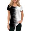 Fashion Color Block Ladies T-Shirt Short Sleeve Tops Graphic 3d Shirt Tees Women's O Neck Oversized Apparel Summer Clothing Girl