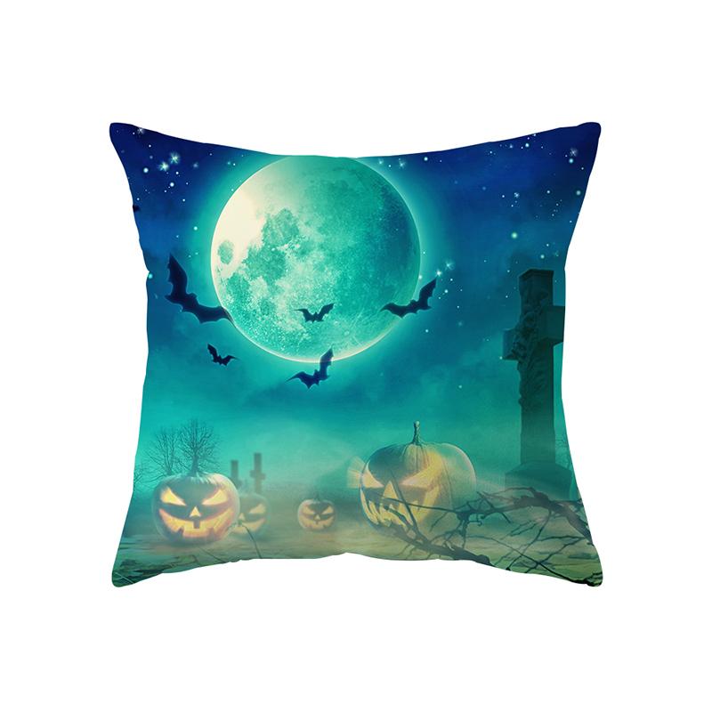 Ужас Хэллоуин Тема Ужас Тыква Волшебник Принт Шаблон Чехлы для подушек Главная Гостиная Диван Украшение Подушка Наволочка