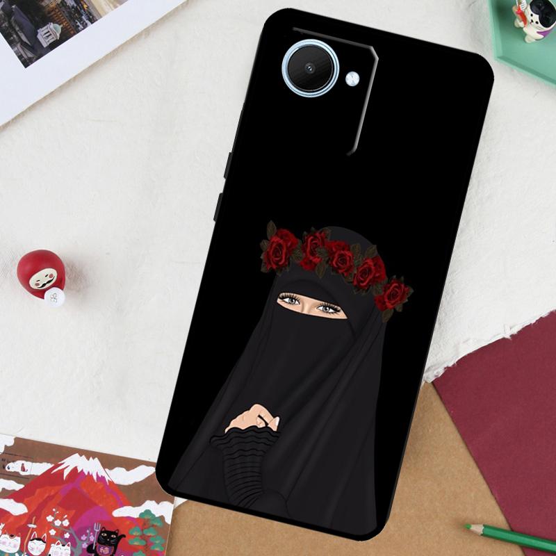 Королева никаба Исламская мусульманка Для Realme 13 Pro Plus 14 12 10 11 GT 6 5 6T GT7 Pro C51 C21Y C25S C75 C67 C61 C53 C55 Чехол