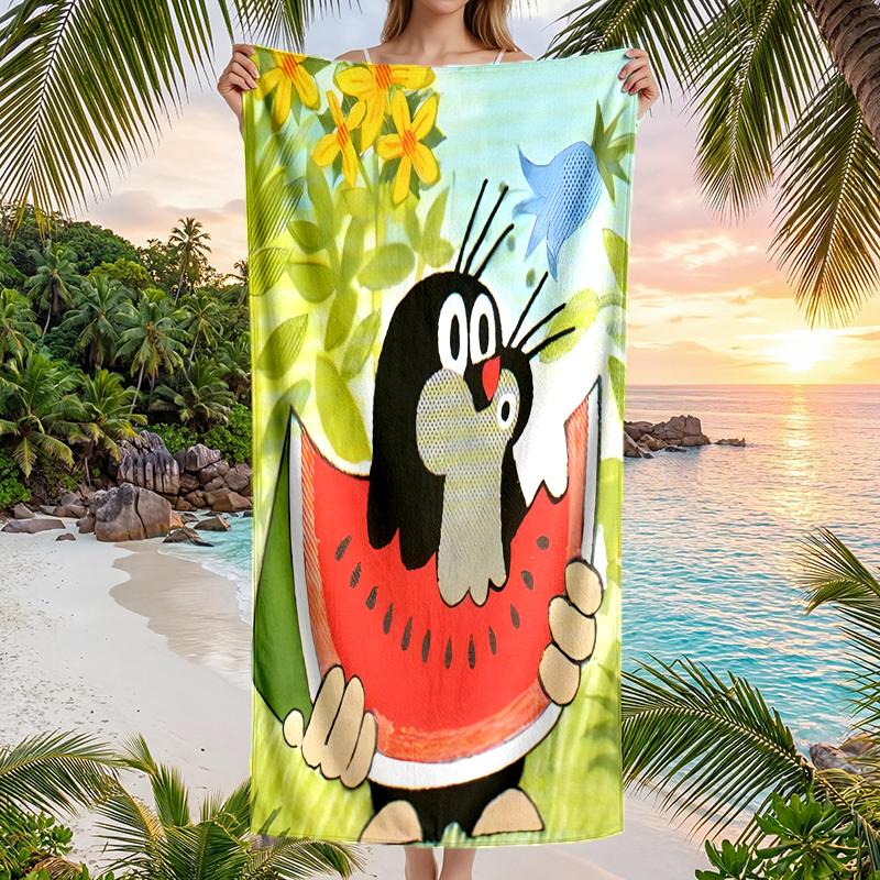 Krtecek Fashion Beach Towel: Ideal for Summer Adventures Soft, absorbent and quick drying suitable for swimming and bathing