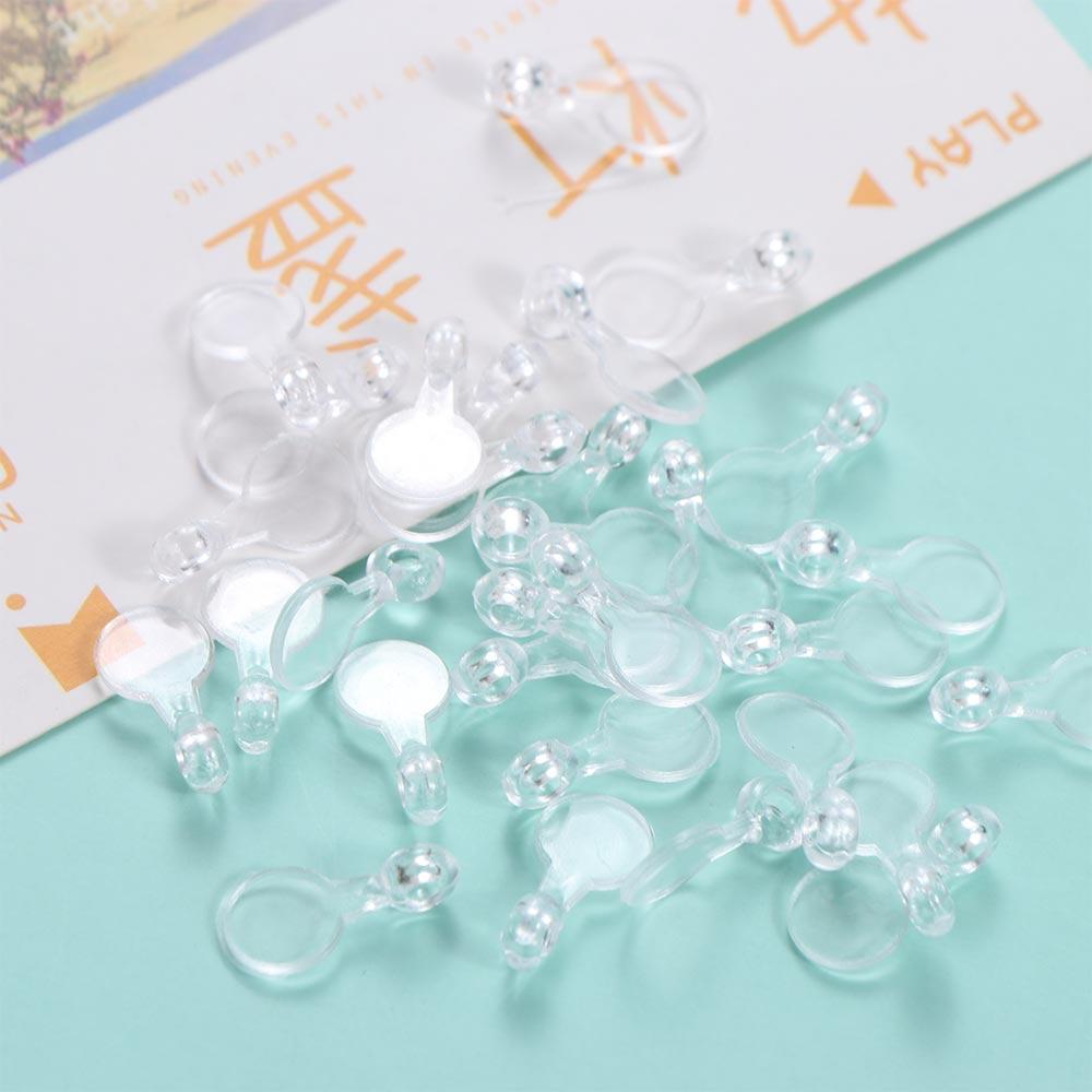 200 шт. Овальные приклеиваемые плоские дужки Прозрачный акрил Прозрачные подвески-кабошоны Дом