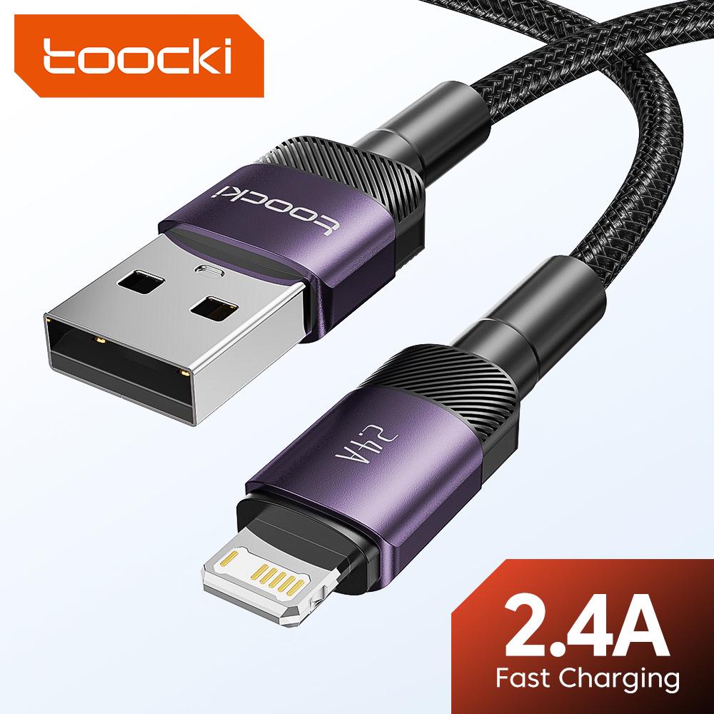 Кабель Toocki из алюминиевого сплава USB для быстрой зарядки iPhone 13/12