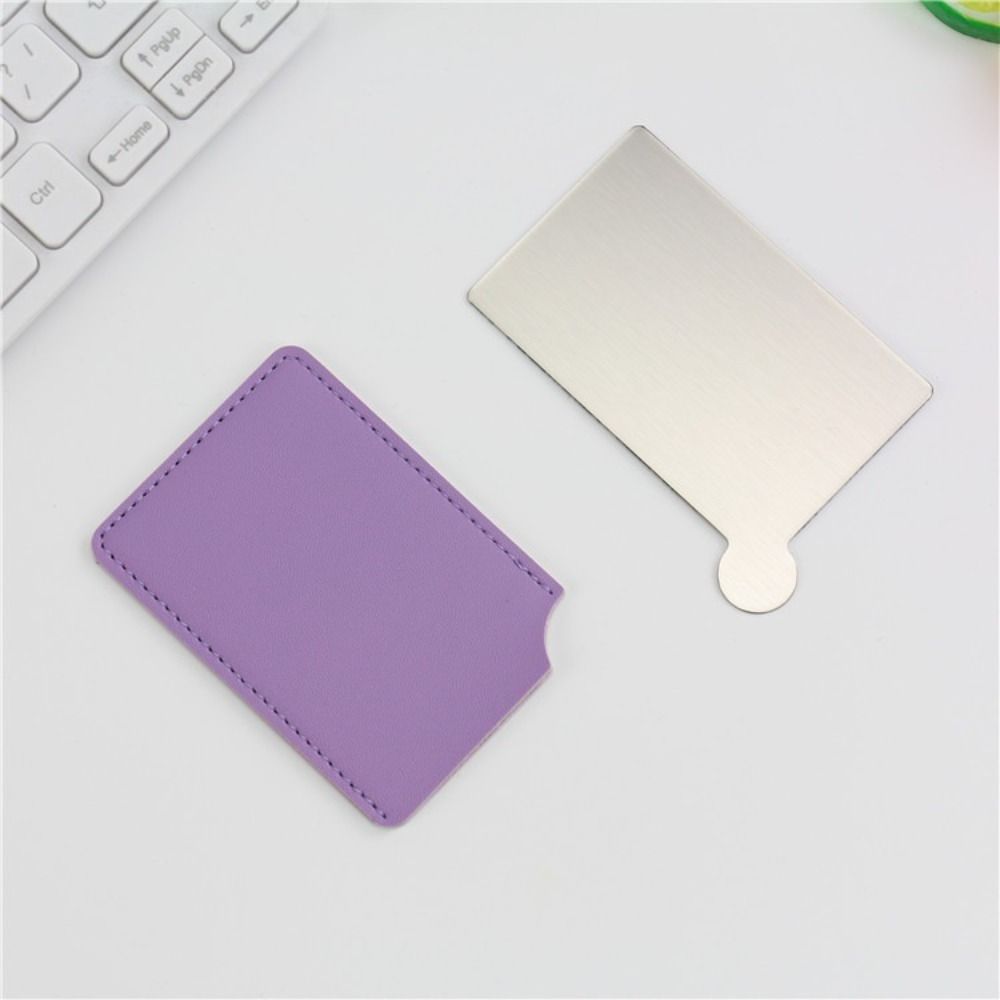 Portable Stainless Steel Cosmetic Mirror Stainless Steel Pocket Make Up Mirror Girl Lady