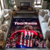 Atletico Madrid Personalized Name Floor Rug Office Rug Suitable for Study room Foyer Entryway Hallway Anti-slip Rug Decorate Offices