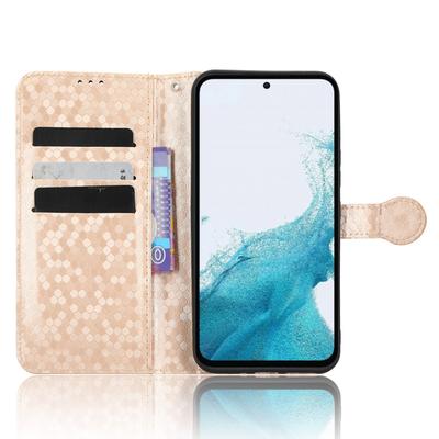 Для Samsung Galaxy A54 5G Ударопрочный Кошелек Подставка Точечный Рисунок Нанесенный Чехол для Телефона Чехол из ПУ Кожи с Ремешком