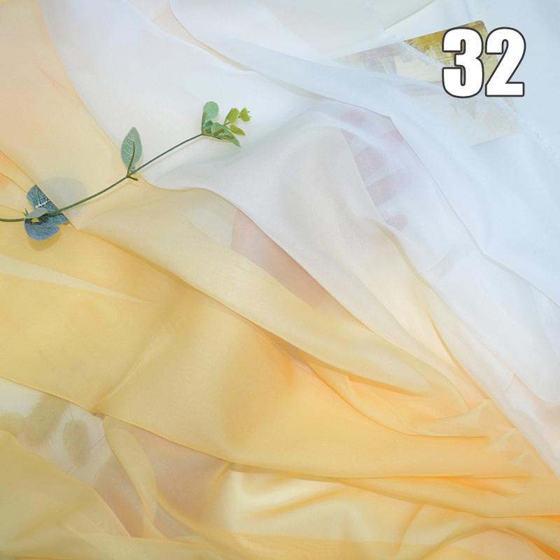 1/2/3M Ткань Шифон с Градиентом Органза Тюль Для DIY Платья Ханьфу Сценического Костюма Свадебной Вечеринки Декор Швейные Поделки