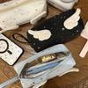 Y2k Wings Star Dots Pencil Case Print Cloth Stationery Bag Cosmetic Bag Pencil Pouch  Student
