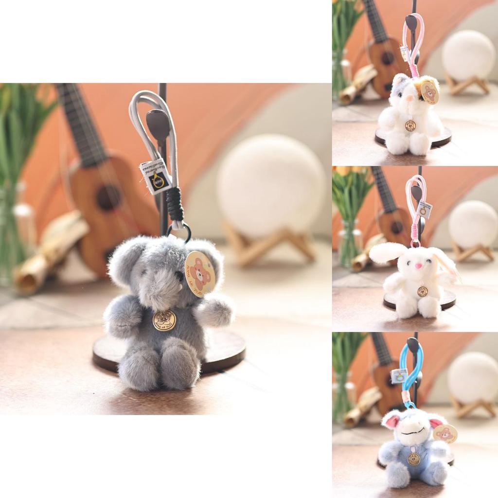 Raccoon Plush Toy Keychain With Soft Cotton Filling For Kids And Adults