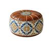 Unstuffed Round Footstool Cover Fillable Design Sofa Stool Cover  Leisure