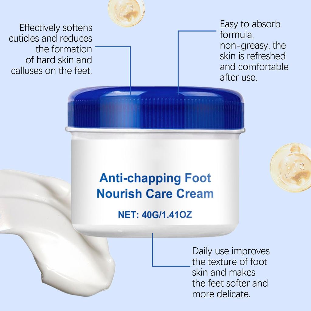 Nourishing Foot Care Cream, Moisturizing, Smooth, Nourishing, Non-sticky And Gentle Foot Care