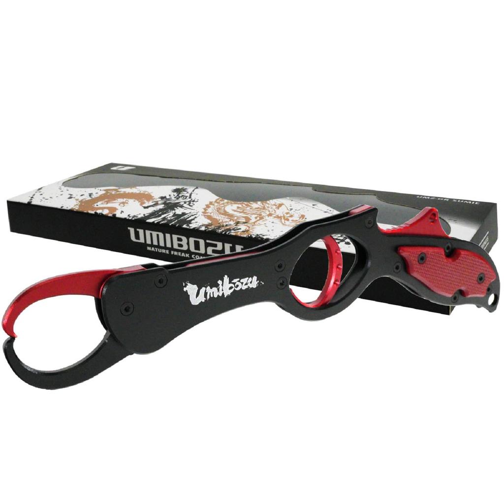 Umibozu Fish Grip, Made in Japan, Japanese Sumi-e Model, Ultra Lightweight, Aluminum, Rust-Resistant, Anti-Slip, Fish Catcher (1. Fire Dragon)