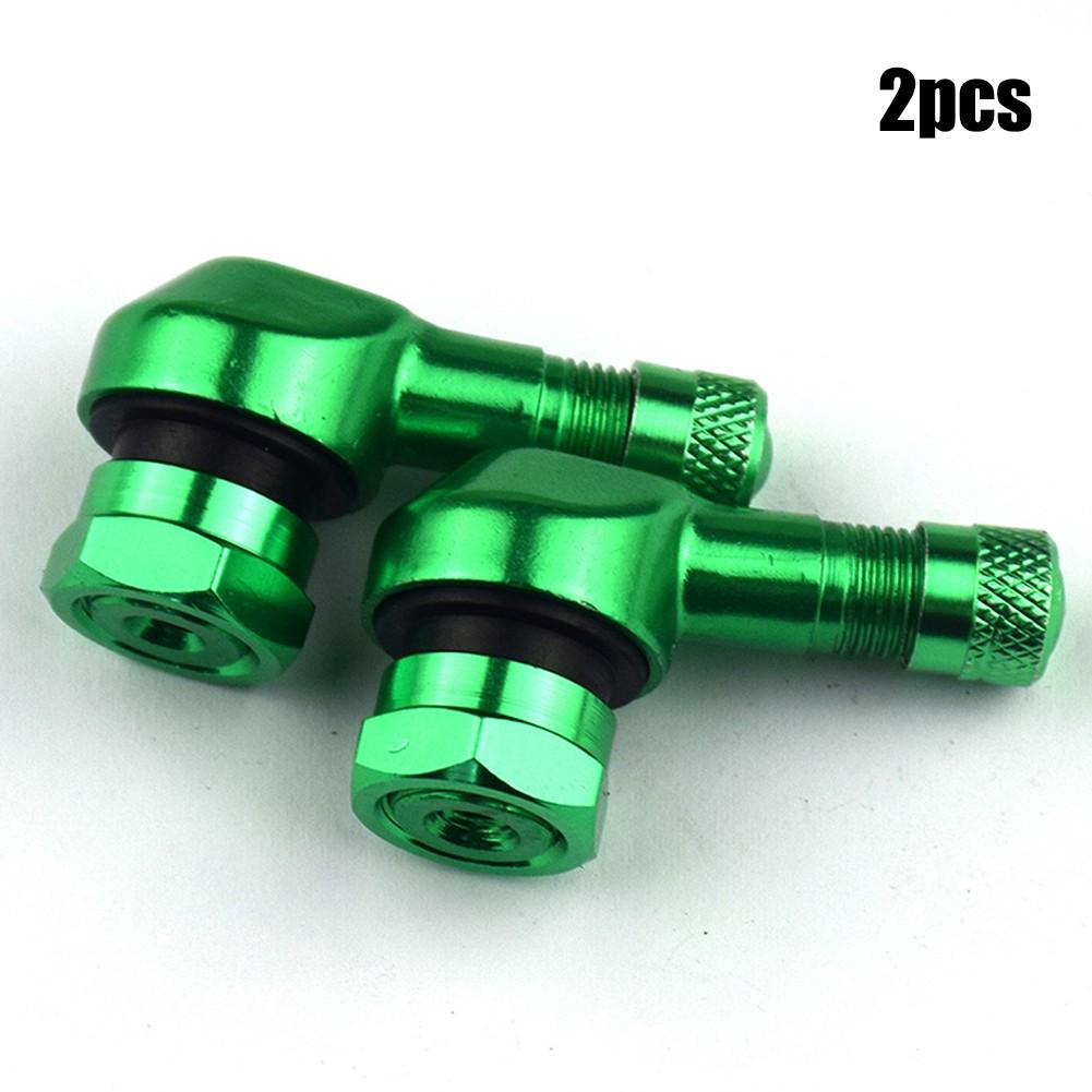Motorcycle 90 Degree Angle Valve Stems with CNC Aluminum Alloy Material (2PCS)