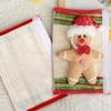 Elastic Christmas Appliance Cover With Cookie Design Reusable Polyester Dustproof Refrigerator Protector For Holiday