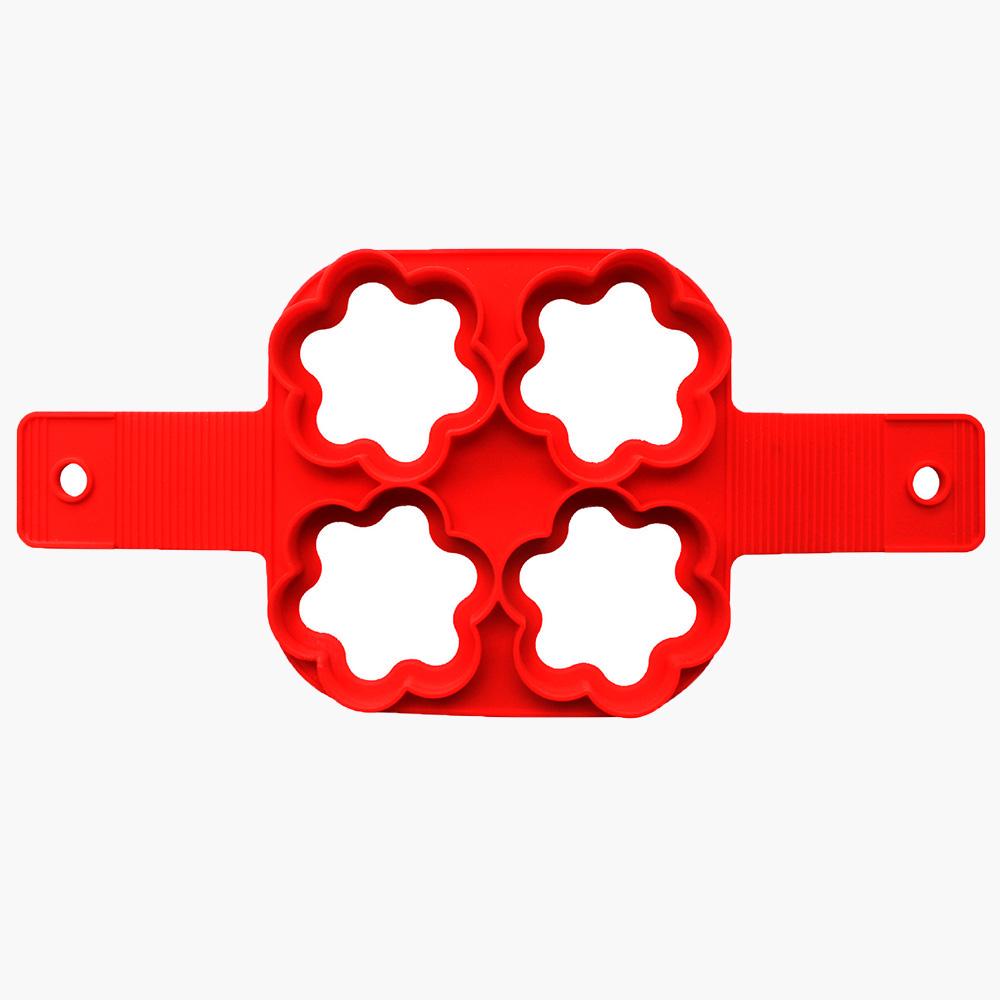 4 Holes Silicone Pancake Maker Creative Kitchen Fried Eggs Molds Nonstick Mold