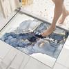Diatom Printing Bathroom Thickening Mat Bath Non-slip Carpets In Wash Basin Bathtub Side Floor Rug Shower Room Doormat Memory Foam 3D Pad