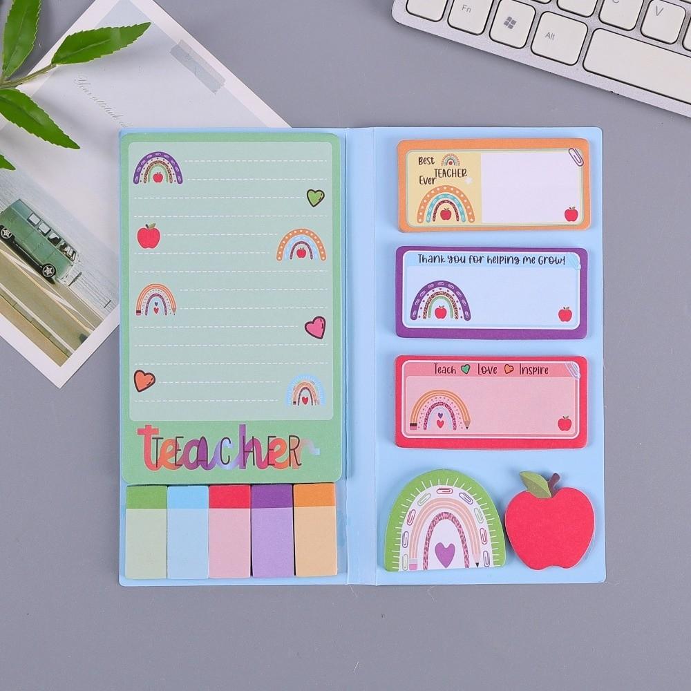 Colorful Pocket Notepad Dog Cat Self-Adhesive Notes Handbill Stickers Office Supplies